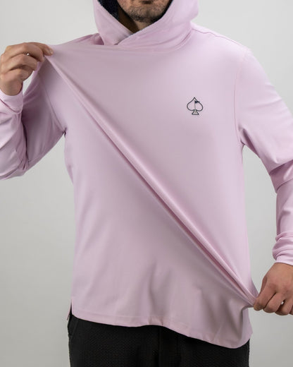 Performance Golf Hoodie - Flower Doodle Blue - S - Club Rehab