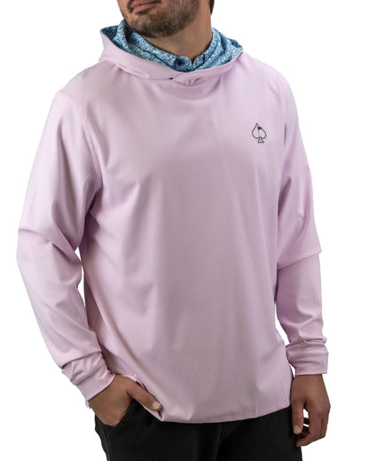 Performance Golf Hoodie - Flower Doodle Blue - S - Club Rehab