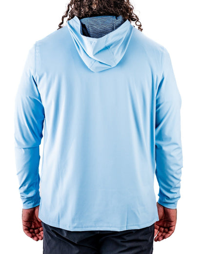 Performance Golf Hoodie - Squiggle Blue - S - Club Rehab
