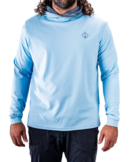 Performance Golf Hoodie - Squiggle Blue - S - Club Rehab