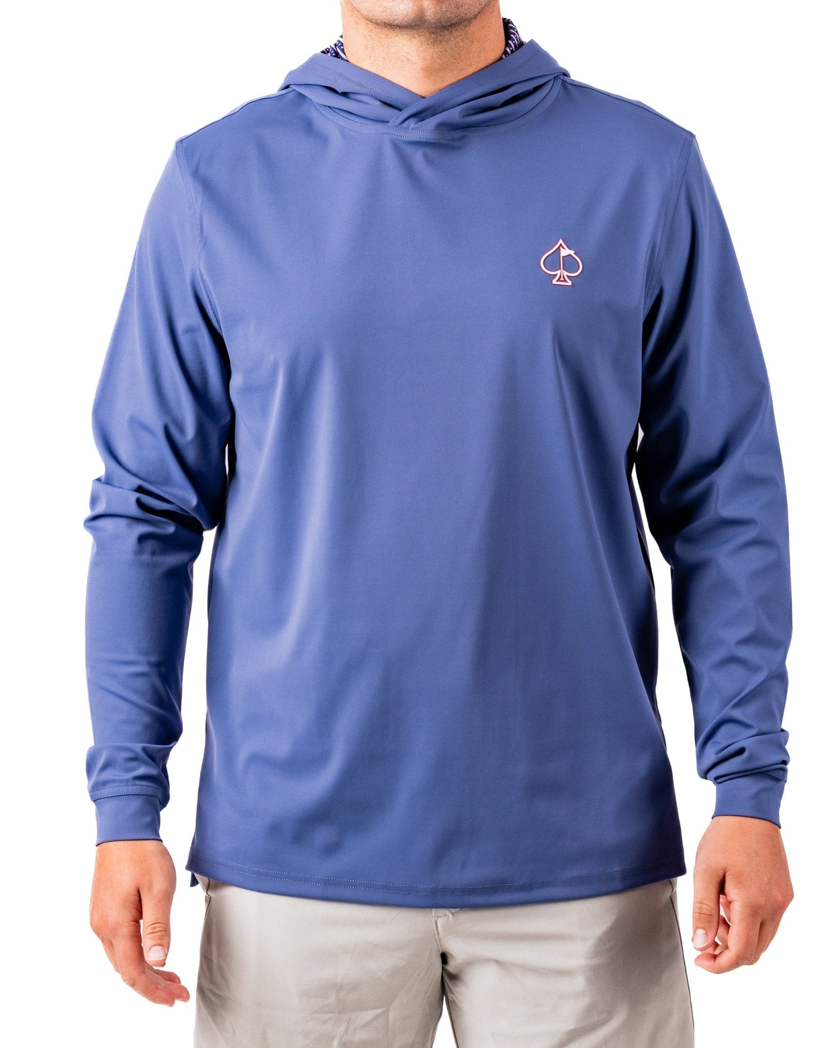 Performance Golf Hoodie - Wavy Stars and Stripes - S - Club Rehab