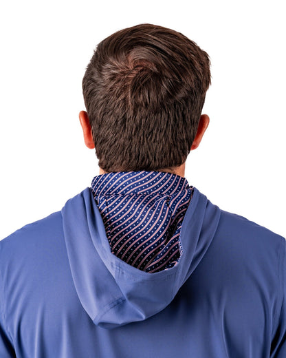 Performance Golf Hoodie - Wavy Stars and Stripes - S - Club Rehab