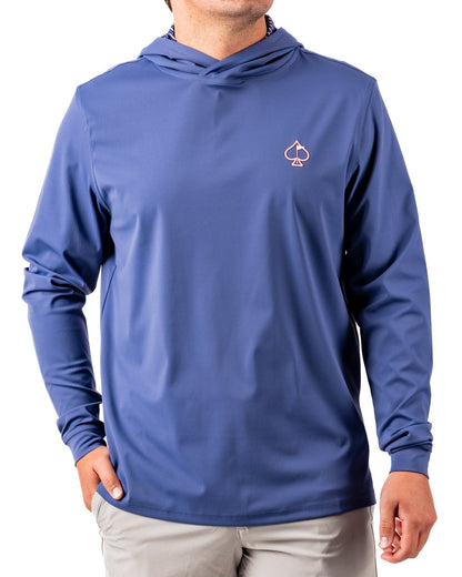 Performance Golf Hoodie - Wavy Stars and Stripes - S - Club Rehab
