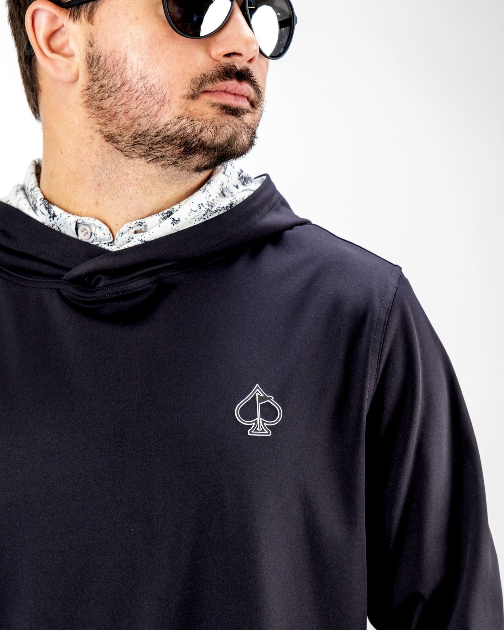Performance Golf Hoodie - White Noise - S - Club Rehab