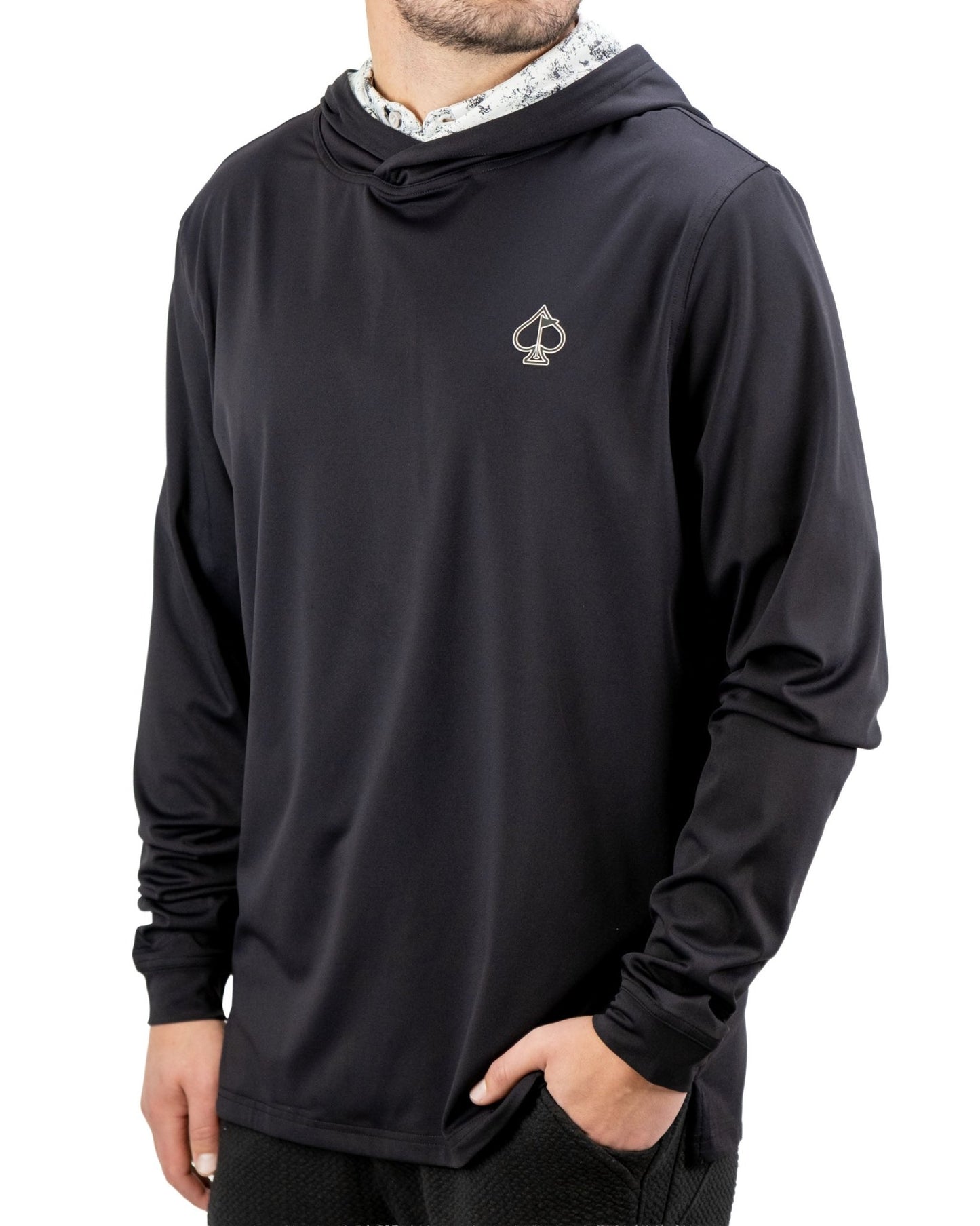 Performance Golf Hoodie - White Noise - S - Club Rehab