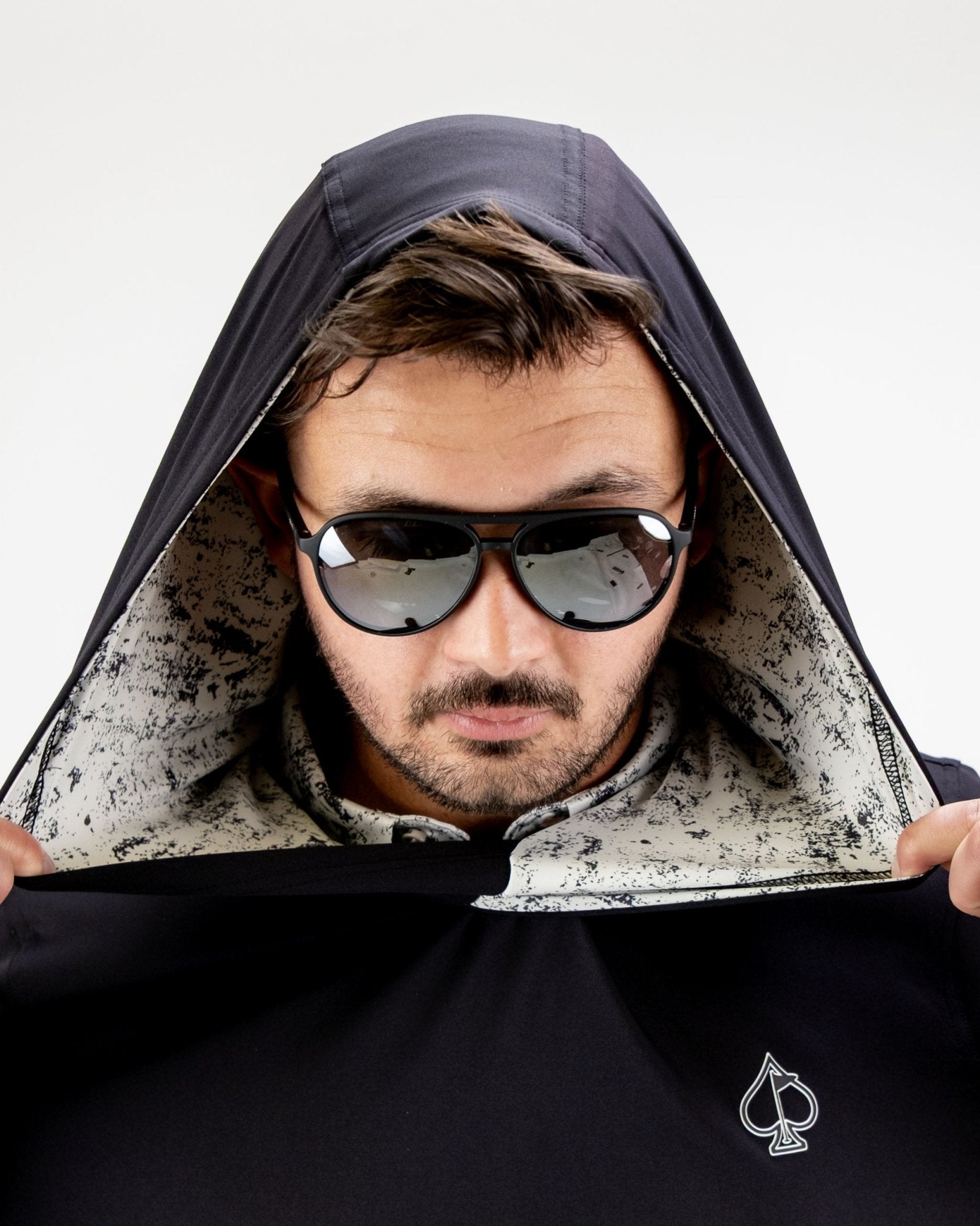 Performance Golf Hoodie - White Noise - S - Club Rehab
