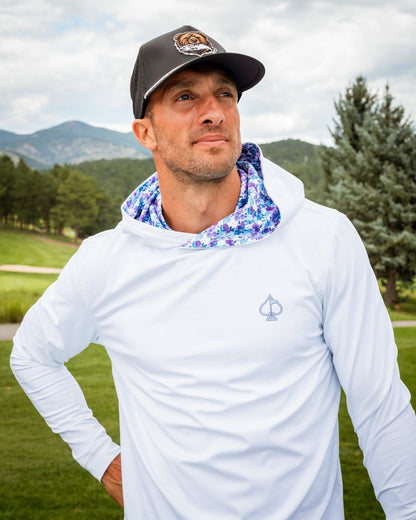 Performance Golf Hoodie - White Petals - S - Club Rehab