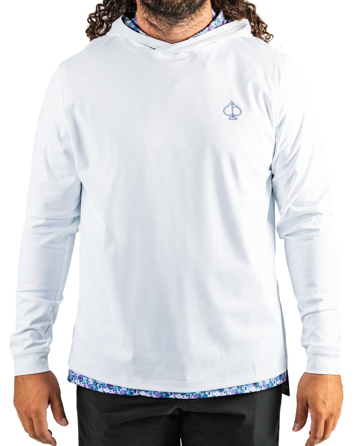 Performance Golf Hoodie - White Petals - S - Club Rehab