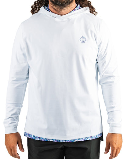 Performance Golf Hoodie - White Petals - S - Club Rehab