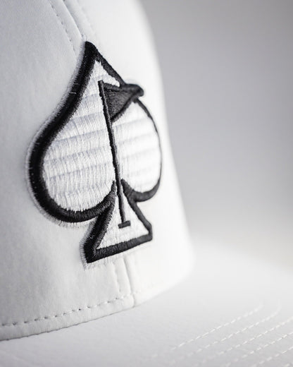Performance Spade Hat - White - Club Rehab
