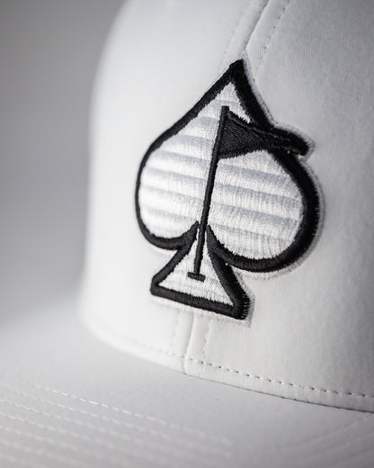 Performance Spade Hat - White - Club Rehab