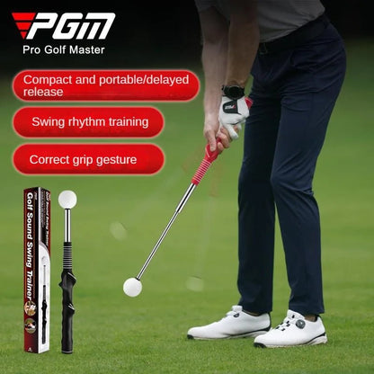 PGM Golf Retractable Swing Practice Stick - Club Rehab - Golf Training AidsBlackPGM Golf Retractable Swing Practice Stick