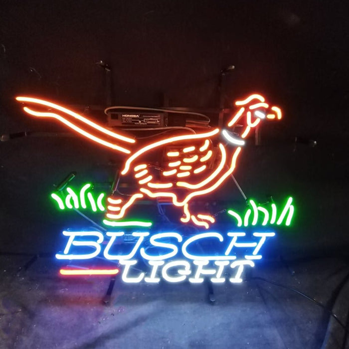 Pheasant Busch Light Neon Signs - 19"x15" - Club Rehab
