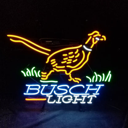 Pheasant Busch Light Neon Signs - 19"x15" - Club Rehab