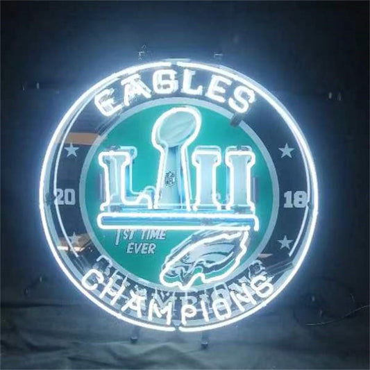 Philadelphia Eagles 2018 Champions Cup Neon Signs - Club Rehab