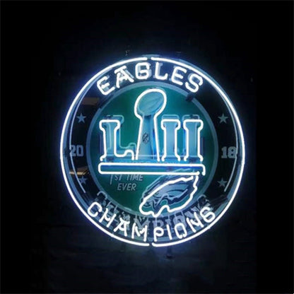 Philadelphia Eagles 2018 Champions Cup Neon Signs - Club Rehab