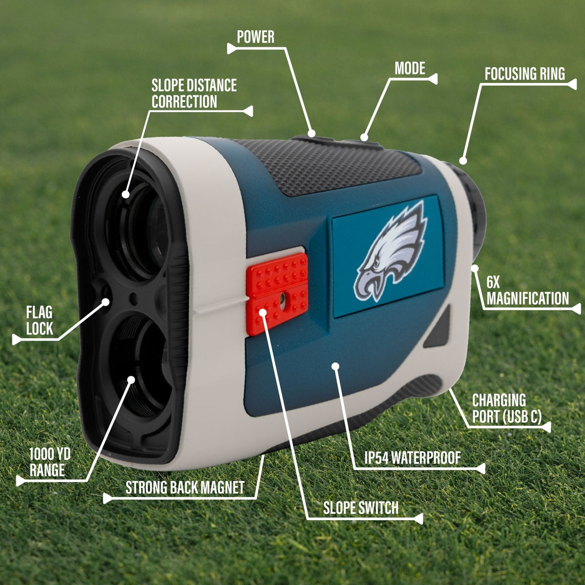 Philadelphia Eagles Foresight golf rangefinder by Team Golf, view 6