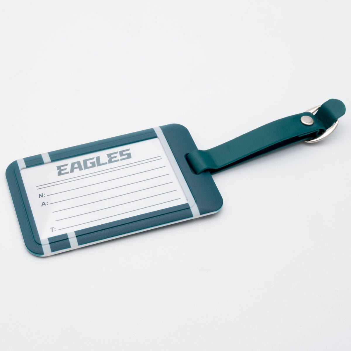 Philadelphia Eagles plastic golf bag tag by Team Golf, product photo 2
