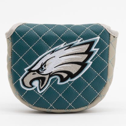 Philadelphia Eagles Quilted Headcovers – Fly Eagles Fly Collection - Mallet Putter Solid - Club Rehab