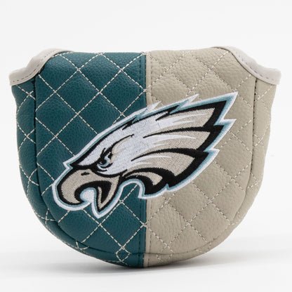Philadelphia Eagles Quilted Headcovers – Fly Eagles Fly Collection - Mallet Putter Split - Club Rehab