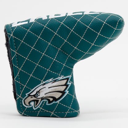 Philadelphia Eagles Quilted Headcovers – Fly Eagles Fly Collection - Blade Putter Solid - Club Rehab