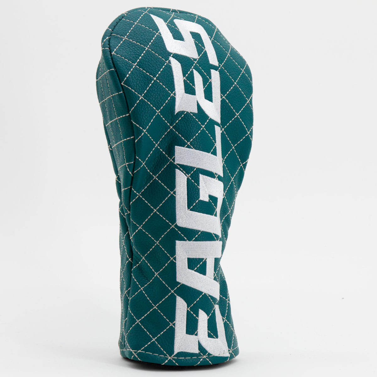 Philadelphia Eagles Solid Fairway quilted headcover, angled view