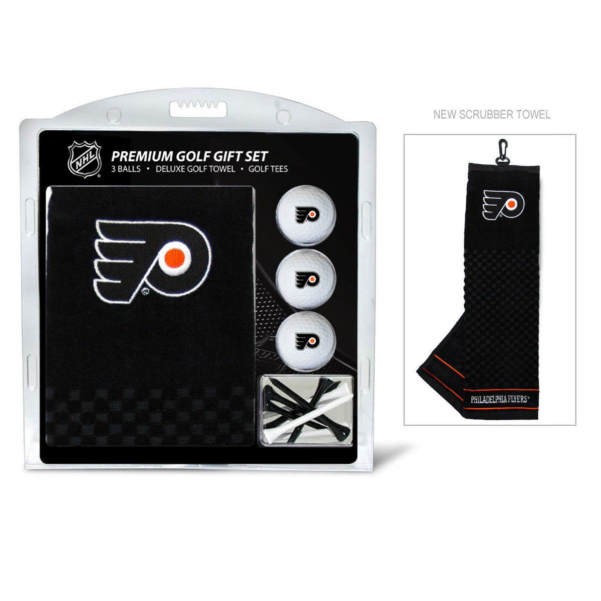 Philadelphia Flyers Embroidered Towel Golf Gift Set