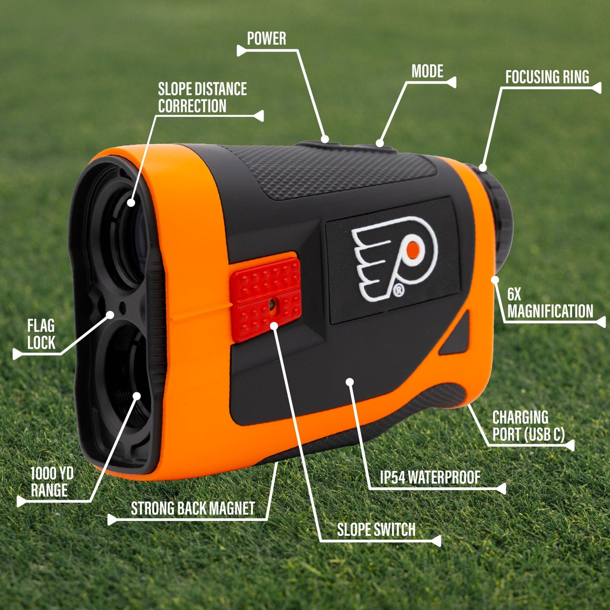 Philadelphia Flyers Foresight golf rangefinder by Team Golf, view 6