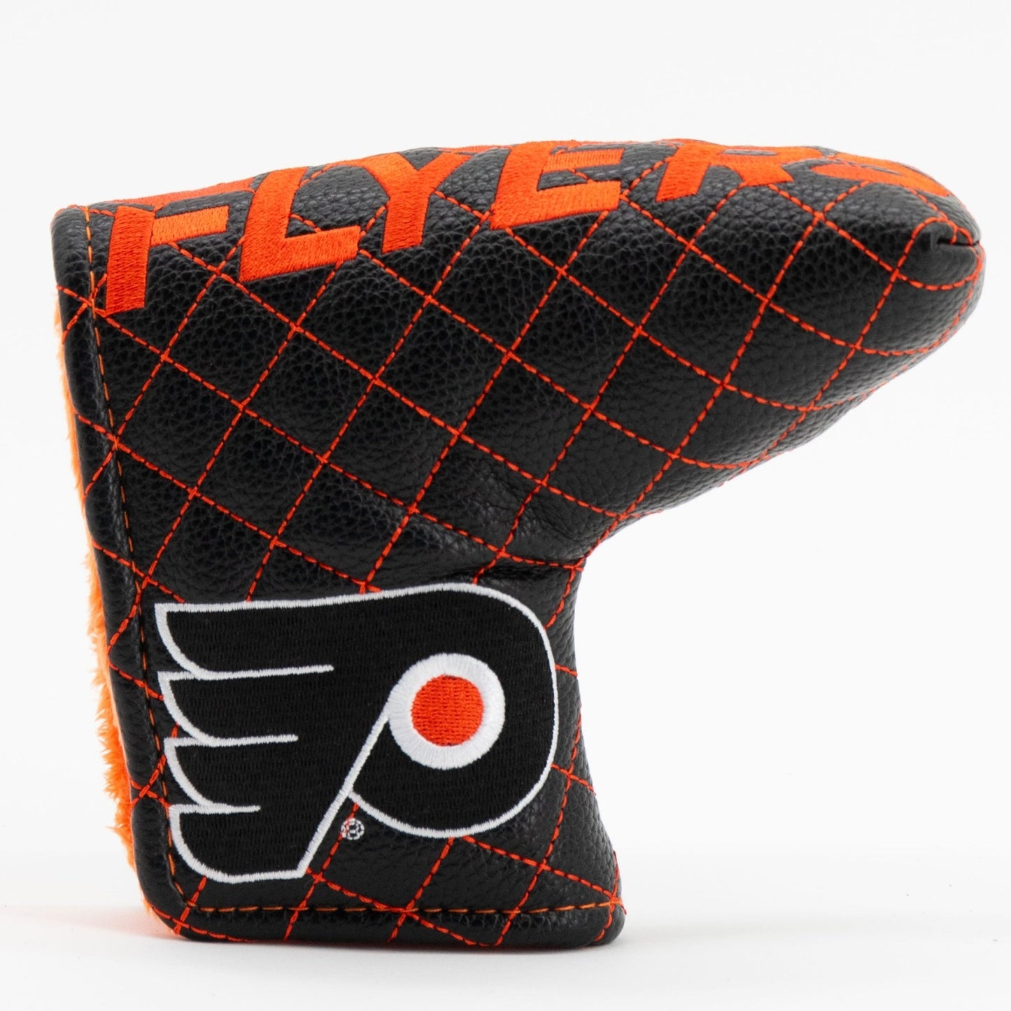 Philadelphia Flyers solid blade putter quilted golf headcover