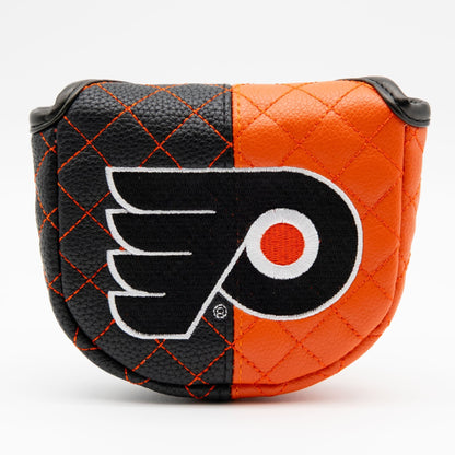 Philadelphia Flyers split mallet putter quilted golf headcover