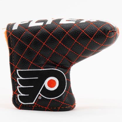 Philadelphia Flyers split blade putter quilted golf headcover