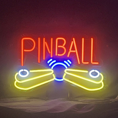 Pinball Game Machine Neon Signs - Club Rehab