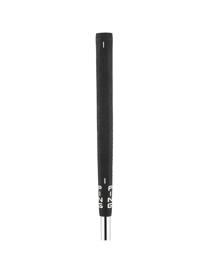 PING Finger Lock midsize putter grip, black with white PING lettering, P012P