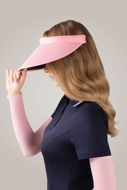 Pink Wide Brim Slide On Visor - Club Rehab