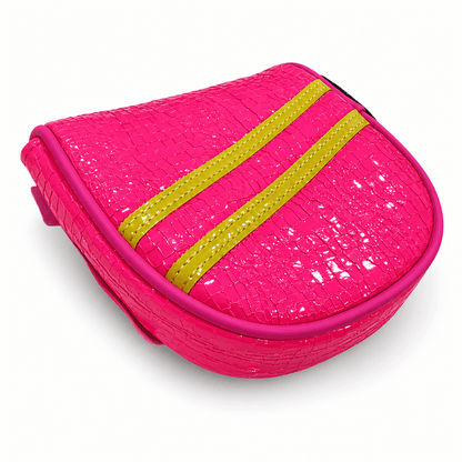Pink & Yellow Stripe DF3 Center-Shaft Mallet Putter Cover - view 2