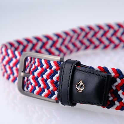 Pins Belt - Red White & Blue - S - Club Rehab