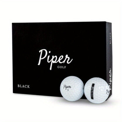 Piper Black Premium 3 - Layer Golf Ball 12 Pack (Style: Black Color: White) - Club Rehab - Golf BallPiper Black Premium 3 - Layer Golf Ball 12 Pack (Style: Black Color: White)