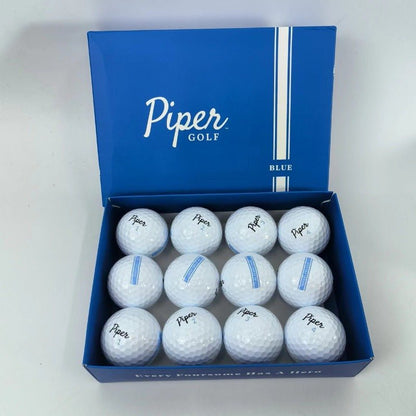 Piper Blue Premium 3 - Layer Golf Ball 12 Pack (Style: Blue Color: White) - Club Rehab - Golf Ball45418128801984