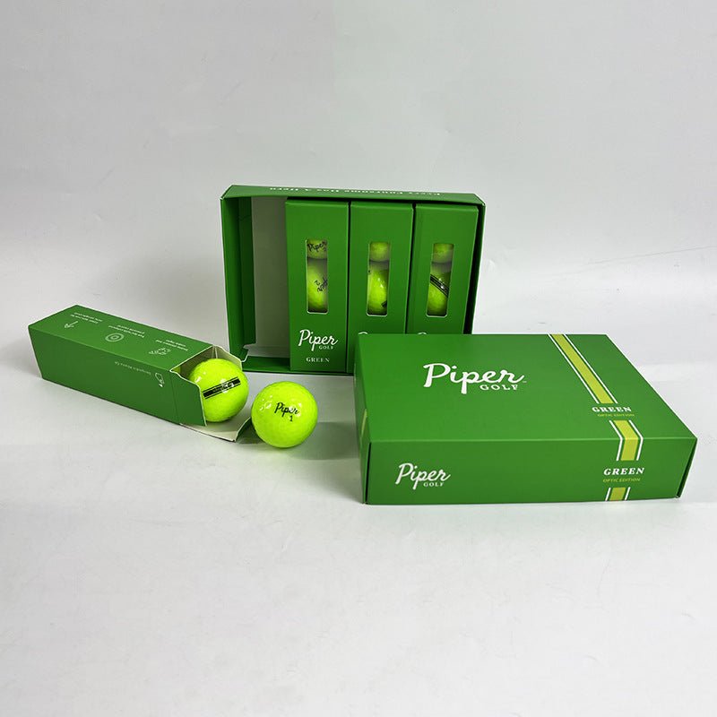 Piper Golf Distance Golf Balls - 12 Pack (Style: Green Color: Bright Yellow) - Club Rehab - Golf BallPiper Golf Distance Golf Balls - 12 Pack (Style: Green Color: Bright Yellow)