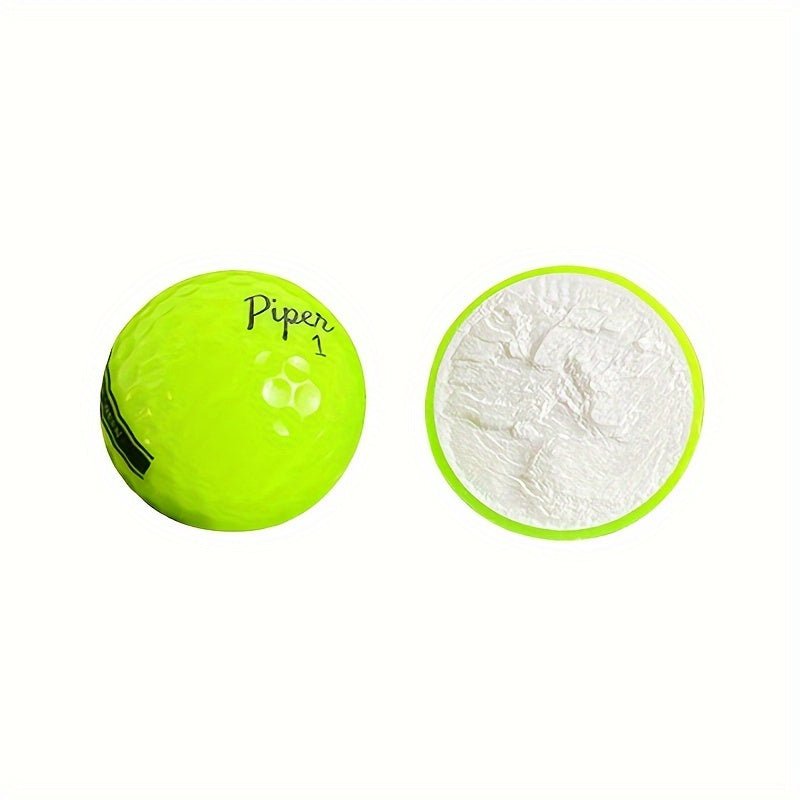 Piper Golf Distance Golf Balls - 12 Pack (Style: Green Color: Bright Yellow) - Club Rehab - Golf BallPiper Golf Distance Golf Balls - 12 Pack (Style: Green Color: Bright Yellow)