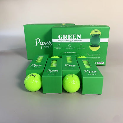 Piper Golf Distance Golf Balls - 12 Pack (Style: Green Color: Bright Yellow) - Club Rehab - Golf BallPiper Golf Distance Golf Balls - 12 Pack (Style: Green Color: Bright Yellow)