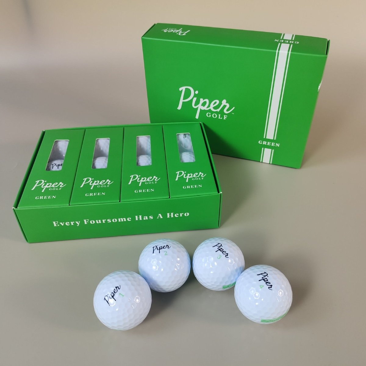 Piper Golf Distance Golf Balls - 12 Pack (Style: Green Color: White) - Club Rehab - Golf BallPiper Golf Distance Golf Balls - 12 Pack (Style: Green Color: White)