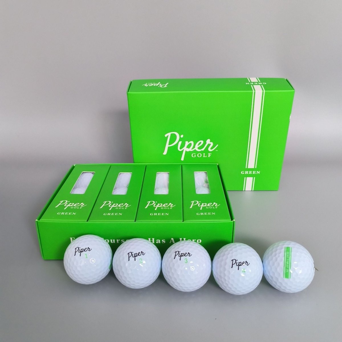 Piper Golf Distance Golf Balls - 12 Pack (Style: Green Color: White) - Club Rehab - Golf BallPiper Golf Distance Golf Balls - 12 Pack (Style: Green Color: White)