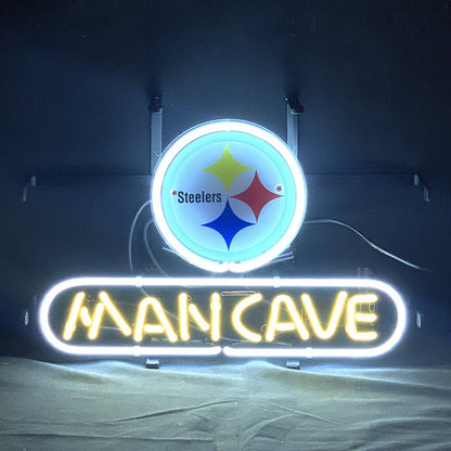 Pittsburgh Steelers Football Man Cave Neon Signs - Club Rehab