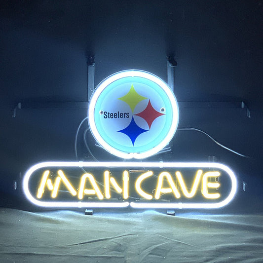 Pittsburgh Steelers Football Man Cave Neon Signs - Club Rehab