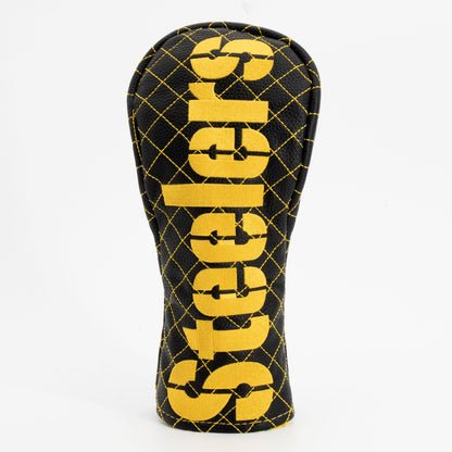 Pittsburgh Steelers Quilted Headcovers – Here We Go Collection - Driver Solid - Club Rehab