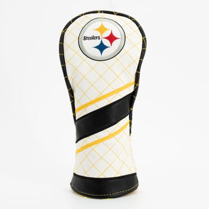 Pittsburgh Steelers Quilted Headcovers – Here We Go Collection - Driver Stripe - Club Rehab