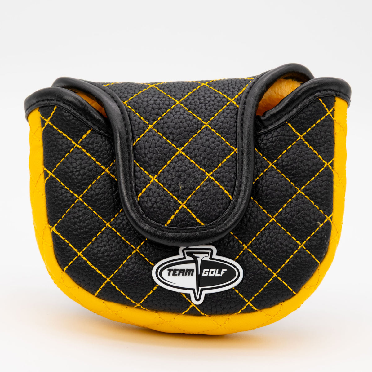 Pittsburgh Steelers Solid Mallet Putter quilted headcover, back view