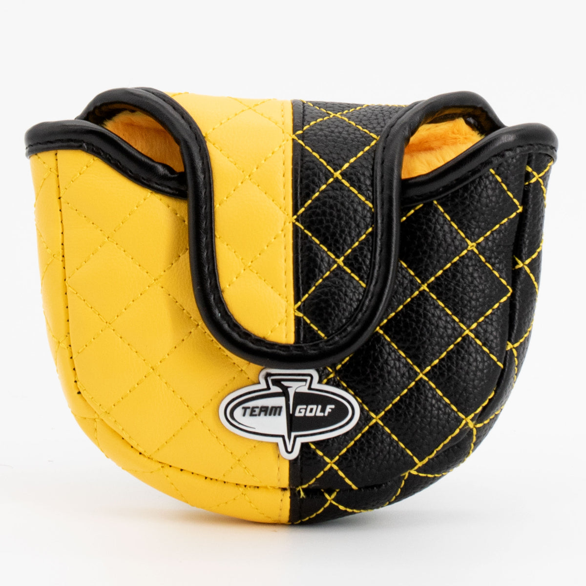 Pittsburgh Steelers Split Mallet Putter quilted headcover, back view