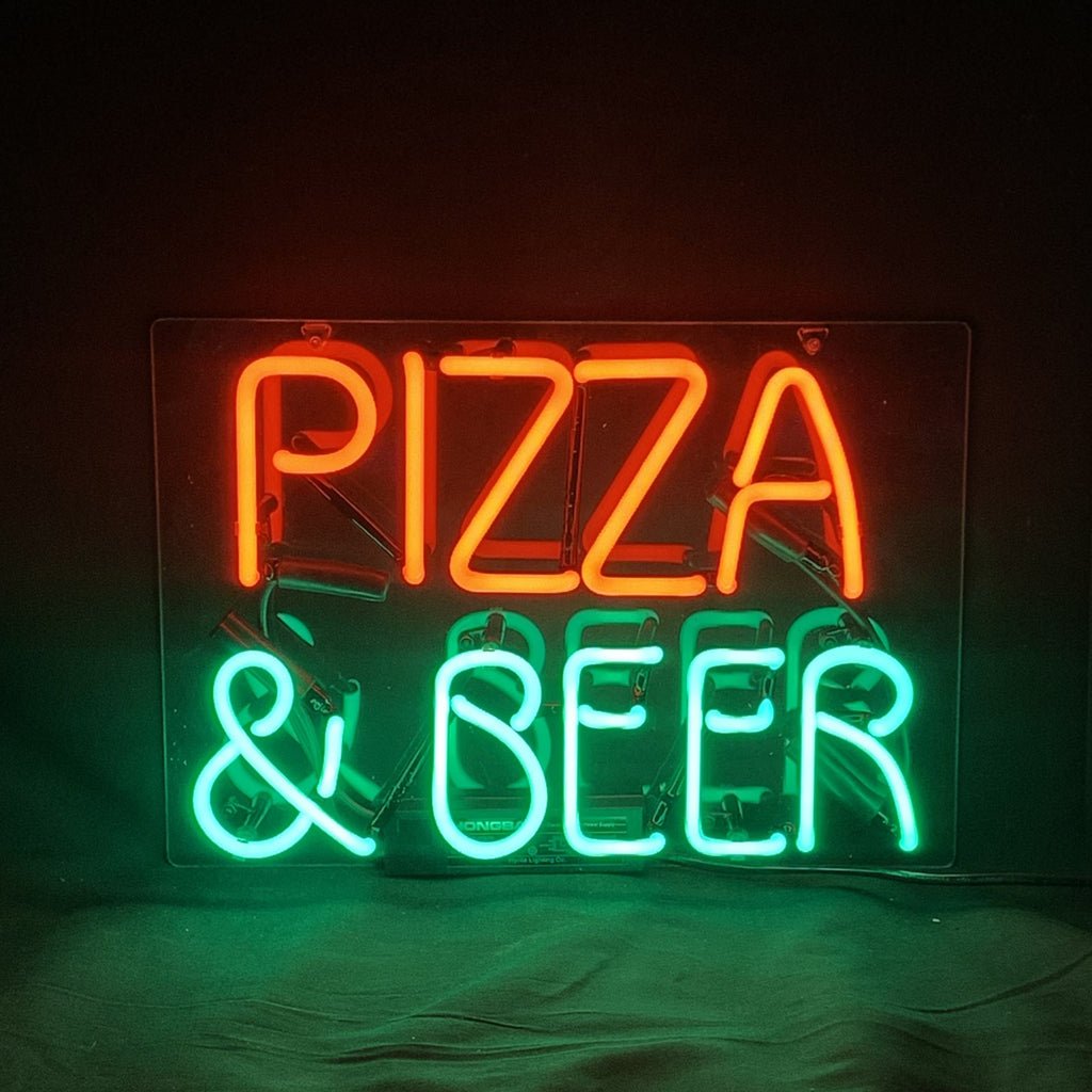 Pizza & Beer Neon Signs Light - Club Rehab